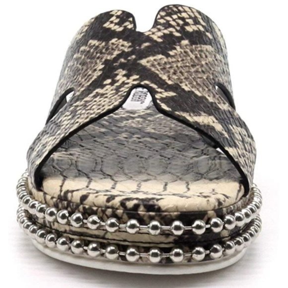 Cape Robbin Snake Print Sandals New - Picture 2 of 9